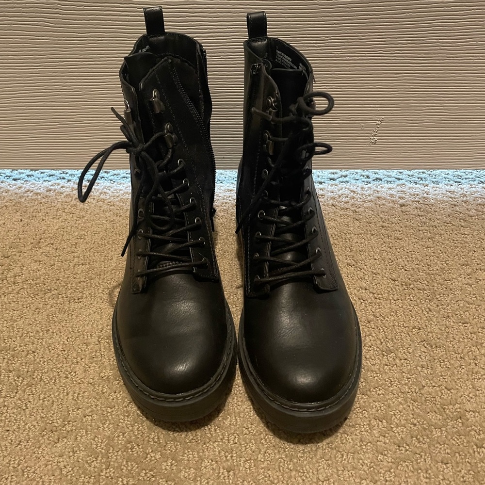 Black Combat Booties